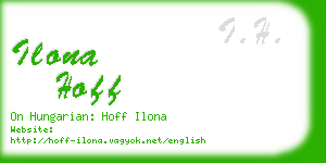 ilona hoff business card